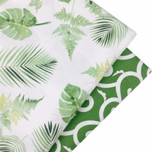 Green Leaves Meter Cotton Fabric For Sewing Patchwork Baby Home Textile Tilda Quilting Doll Body Cloth Syunss Diy Tissus Telas 2024 - buy cheap