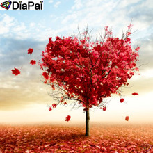 DiaPai Diamond Painting 5D DIY 100% Full Square/Round Drill "Tree heart scenery" Diamond Embroidery Cross Stitch 3D Decor A25029 2024 - buy cheap