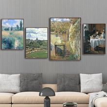 Impresiones en lienzo para decoración del hogar, póster de pared, cuadros de Claude Monet francés 2024 - compra barato