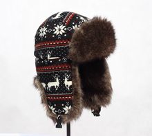 ¡Muy cálidas! Gorro de ciervo nevado para hombre y mujer, gorro de invierno tejido con tapón de protección auditiva, para esquí y Moto, tendencia nacional, Otoño e Invierno 2024 - compra barato