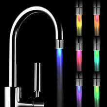 1pc Glow LED Faucet Temperature Sensor Light RGB Shower Kitchen Water Tap 2024 - buy cheap
