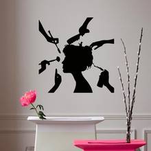 Vinyl Sticker Decal Girl Make Up Hair Style Beauty Salon Decor Hair shop Mural Art wall Decor Dective decoration 2024 - buy cheap