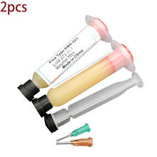 2pcs/lot Needle Shaped 10cc RMA-223 PCB PGA BGA SMD With Flexible Tip Syringe Solder Paste Flux Grease Repair Solde 2024 - buy cheap