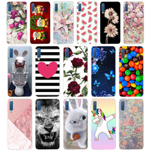 S Case For Samsung Galaxy A7 2018 Phone Cover Silicone Colorful Printing Back Case Cover For Samsung A7 2018 A750 A750F 6.0 Inch 2024 - buy cheap