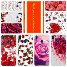 Soft silicone case for Huawei Honor 30 20 Pro 10 9 9X Lite 10i 9a 8a 7a 30s Valentine's day roses flowers 2024 - buy cheap