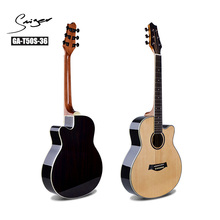 Travel Guitar Acoustic Solid Spruce Rosewood  Electric Steel-String 36 Inches Mini Guitarra 6 Strings Folk Pop Install Pickup 2024 - buy cheap