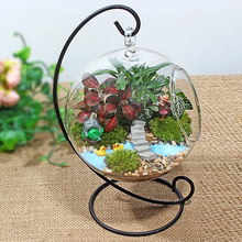 Креативная прозрачная стеклянная ваза с шариками, микроландшафтный воздушный растение, Террариум, суккуленты, подвесной цветочный горшок, цветочные вазы для дома 2024 - купить недорого
