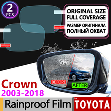 Capa de filme anti-neblina para toyota crown, acessório de filme anti-neblina para retrovisor real s180 s200 s210 2013-2016 2024 - compre barato