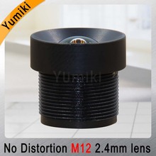 Yumiki 2.4mm M12 Lens 1/3 Inch 5MP IR F1/2.0 No Distortion for cctv camera 2024 - buy cheap