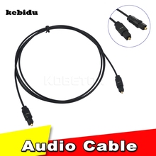 Kebidu 1 M 3FT Toslink Digital Optical Fiber Optic Cabo De Áudio OD2.2mm AV Cabo Toslink Macho para Macho linha de som atacado 2024 - compre barato