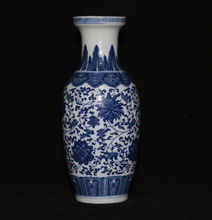 Exquisite Chinese antique handmade blue and white  porcelain flower designs vase 2024 - buy cheap
