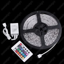 DC12V 5M/Lot 3528 SMD 300 Leds RGB  Waterproof Flexible LED Strip Light + 24 Key IR Remote For Home Decoration Freeshipping 2024 - buy cheap