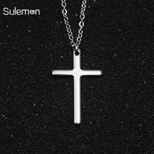 Cross Stainless Steel Necklaces For Women&Men Christian Jesus Cross Pendant Necklace Jewelry SN92 2024 - buy cheap
