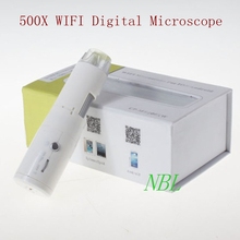 Microscópio biológico sem fio com led de 500x a, x, 8 peças, suporte ios, android, biológico, com caixa de varejo 2024 - compre barato