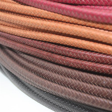 1m/lot Flat Braided Genuine Leather Cord 10x5mm Black Coffee Brown Cow Leather Cords String Rope DIY Bracelet  Jewelry Findings 2024 - buy cheap