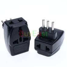 Italiano, uruguai Tipo L Forma 3 Multi Porto Tomada Adaptador De Tomada de Viagem Converter AU/REINO UNIDO/UE/GE/ NÓS .... Mundo Plug AC100 ~ 250 V 10A Preto 2024 - compre barato