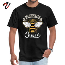 God Save The Queen T-shirt Male Tshirt April FOOL DAY Bee Crew Neck Men Tops T Shirt Funny Sweatshirts Hip Hop America Style 2024 - buy cheap