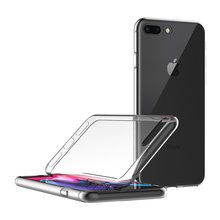 Чехол для iPhone 7 8 Plus 5,5 дюймов ультра тонкий мягкий Силиконовый ТПУ резиновый силиконовый бампер прозрачная задняя крышка прозрачный чехол для телефона 2024 - купить недорого