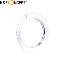 K & f concept para lente de câmera, adaptador com anel de alumínio para cabeça/eos 2024 - compre barato