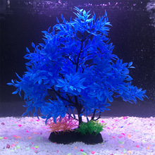 Aquário decoração simulação grama de água falso árvore tanque de peixes tartaruga tanque ornamento tanque de peixes decoração de plástico flores árvores 2024 - compre barato