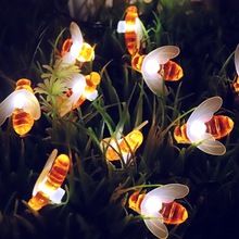 5M 30 LED Solar String Light Honey Bee Shape Garden Decoration Outdoor Waterproof Creative Tree Haning christmas Fairy Lights 2024 - buy cheap