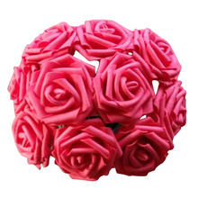 25 Heads 8CM New Colorful Artificial PE Foam Rose Flowers Bride Bouquet Home Wedding Decor Scrapbooking DIY Supplies 2024 - buy cheap