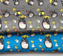 90*145cm Patchwork Canvas Fabric Cartoon Totoro Fabric For Tissue Kids Home Textile School Bag For Sewing 2024 - buy cheap