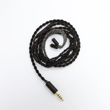 Cable de cobre de 2 pines para auriculares, 0,78mm, mmcx, 4 núcleos, Cable de extensión de auriculares estéreo de 2,5mm 2024 - compra barato