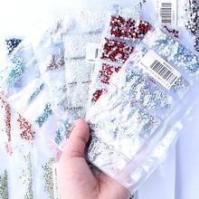 Nuevo 31 colores 3D uñas DIY SS3-SS10 diamantes de imitación de cristal de tamaños pequeños para decoración de uñas gemas bajo costo de envío a granel 2024 - compra barato