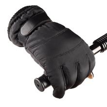 Теплые перчатки теплые хлопковые практичные зимние сенсорный экран прочные лыжные перчатки черные ездовые перчатки для верховой езды Нескользящие 2024 - купить недорого
