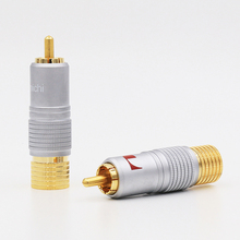 8 Pcs Nakamichi RCA Plug Audio Cable Connector 24K Glod  plated+ shipping free +100% new 2024 - buy cheap