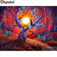 Dispaint Full Square/Round Drill 5D DIY Diamond Painting "Tree cat" Embroidery Cross Stitch 3D Home Decor A12050 2024 - buy cheap