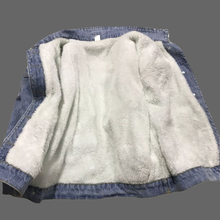 Jaqueta jeans feminina com forro de lã, casaco jeans quente para mulheres da moda para primavera e outono e inverno 2021 2024 - compre barato