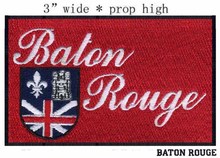 3" wide Baton Rouge, Louisiana USA Flag embroidery patch  fopatch rock/sew on iron on badges/boca juniors 2024 - buy cheap