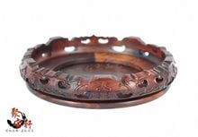 Annatto-base circular de madera auténtica de piedra de Buda, especial para tallado de palisandro, artículos de decoración de jarrón 2024 - compra barato