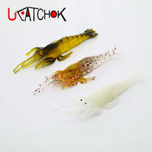 10 unids/pack 10cm 6,5-6,8g artificial suave cebo tipo Gamba cebo sin anzuelos giratorios brillantes Anzois Para Pesca Sabiki plataformas de señuelo de Pesca 2024 - compra barato