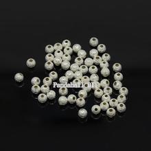 2000PCS 4mmRound Metal Beads For Diy jewelry Making Findings Brass Silver Color  hole: 1mm 2024 - buy cheap