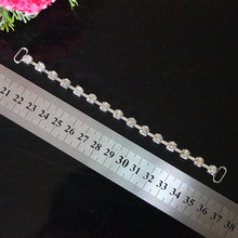 20 шт., большая прозрачная металлическая цепочка Стразы с серебряной пряжкой для плавания, украшение для бикини 2022 - купить недорого