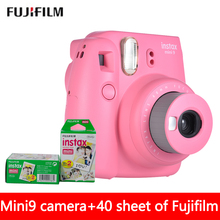 Fujifilm-câmera fotográfica instax mini 9, para fotos instantâneas, 5 cores, fuji, instax mini 8, 9, filme branco + lente de fechamento 2024 - compre barato