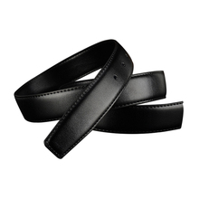 2.4CM-3.8CM Width Black Upscale Without Buckle Men Belts Genuine Leather Luxury Fashion Cowhide Strap 105-120CM Long Brand Belts 2024 - buy cheap
