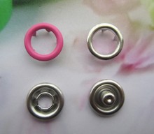 FREE SHIPPING 1000pcs/lot coated fushia color coated prong snap button baby clothes colorful button 2024 - buy cheap