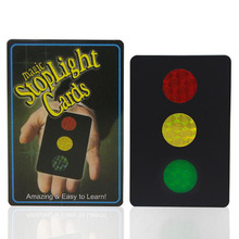 1Sets Magic Stop Light Cards Magic Tricks Traffic Light Dot Change Magia Close Up Illusion Accessories Gimmick Props Comedy 2024 - buy cheap