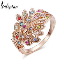 Iutopian Rigant Elegant Geunie Austrian Peacock Ring Rings For women With Austrian Crystal Stellux Jewelry #RG96496 2024 - buy cheap