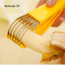 Stainless Steel Banana Cutter Fruit Vegetable Sausage Slicer Salad Sundaes Tools Cooking Tools Kitchen Accessories Gadgets 2024 - buy cheap