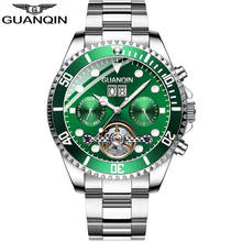 2021 Mens Watches Top Brand Luxury GUANQIN Mechanical Watches Green Waterproof Date Week reogios masculinos de luxo original 2024 - buy cheap