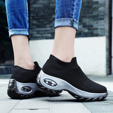 White Platform Sneakers Female Comfortable Casual Shoes Tenis Feminino Mesh Increasing Height Female Shoes Walking Footwear 2024 - buy cheap