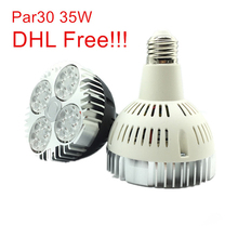 LED Par30 35W Spotlight Par 30 Bulb Light E27 Indooor high power Lamp black white body AC85V-265V,AC110V/220V 10pcs/lot 2024 - buy cheap