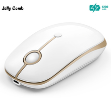 Jelly Comb Notebook Rechargeable Mouse Wireless Mouse for Microsoft Smart TV Laptop PC Optical Mouse Silent Click Portable Mice 2024 - buy cheap
