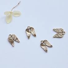 10*14MM 50Pcs Angel Wing KC Gold Alloy Bead Pendant Jewelry Charms Jewellery Findings Accessories 2024 - buy cheap