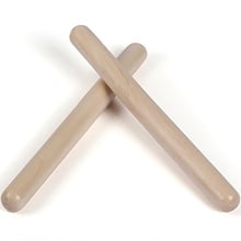 1 Pair Of Smooth Click Wood Rhythm Bar Percussion Kindergarten Early Education Natural Wood Drum Stick Baby Music Toy Kids Gift 2024 - buy cheap